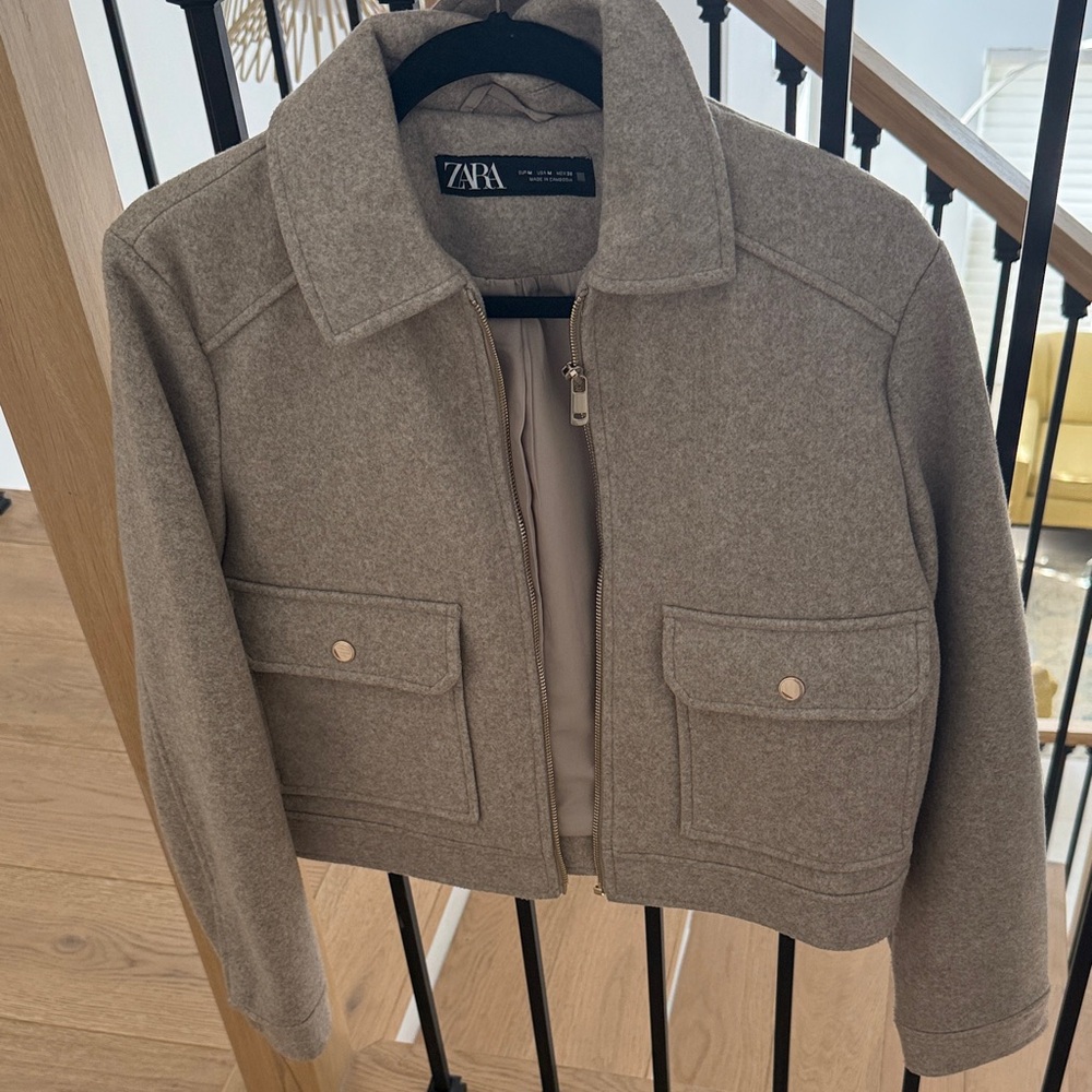 Zara Tan Wool Jacket